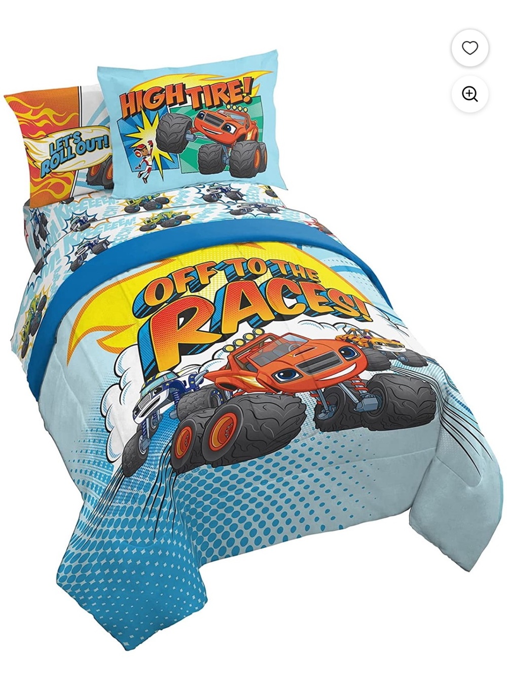 Blaze and the monster machine’s bedding set
